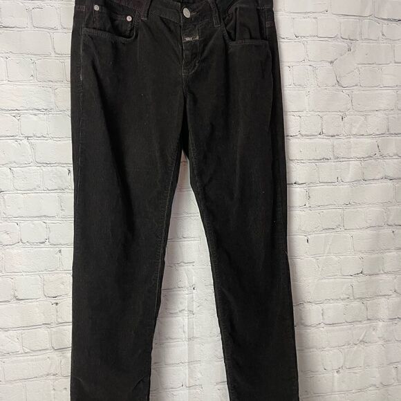 Closed Corduroy Pants Green Size 28 - Picture 2 of 8
